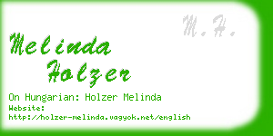 melinda holzer business card